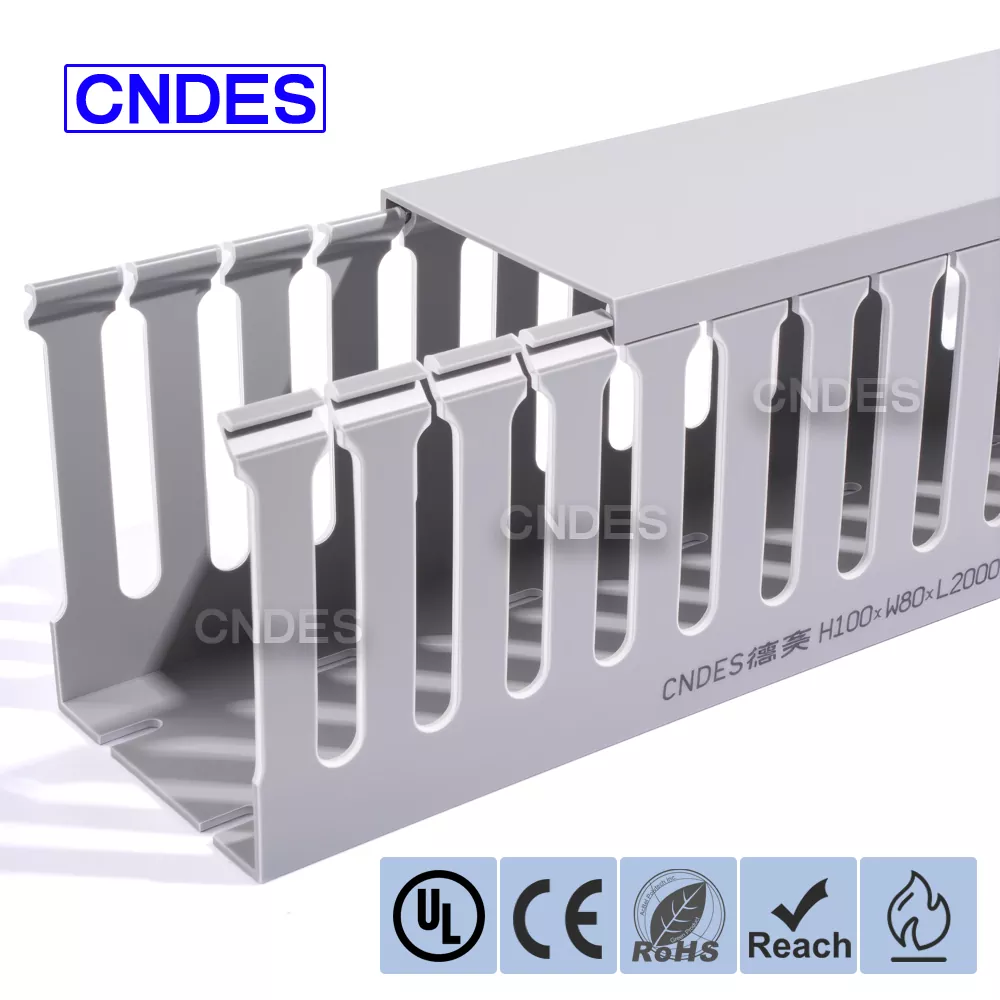 100×80 लचिलो स्लटेड PVC तारिङ डक्ट