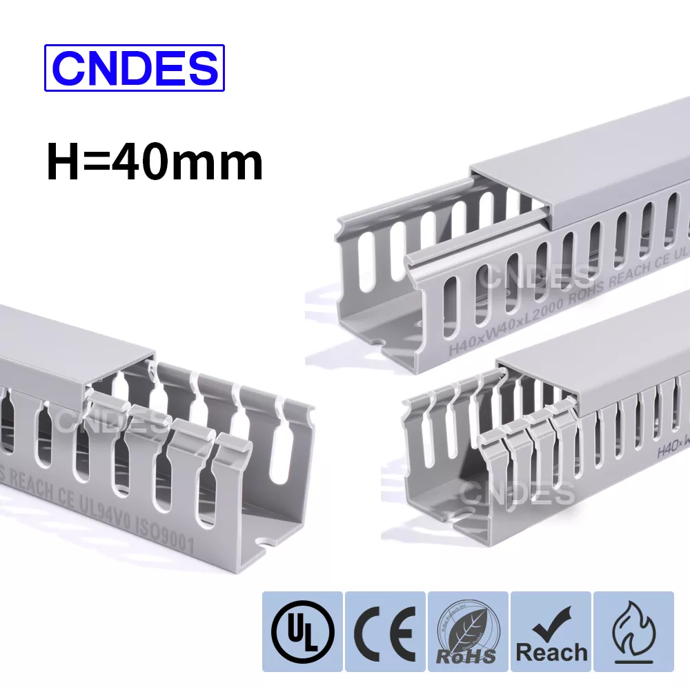 40mm उचाइ स्लटेड PVC तारिङ रेसवे डक्ट