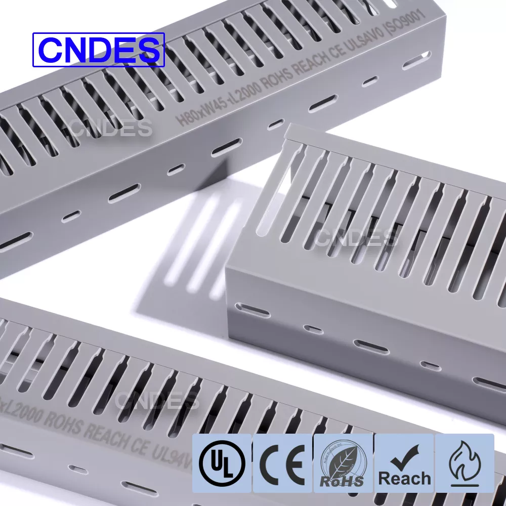 PVC संकीर्ण स्लट केबल तारिङ डक्ट